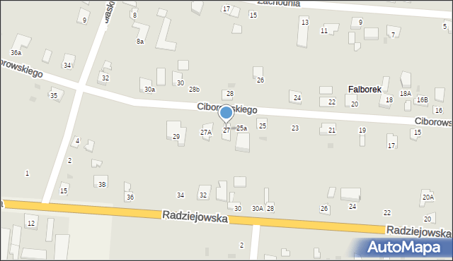 Brześć Kujawski, Ciborowskiego, 27, mapa Brześć Kujawski