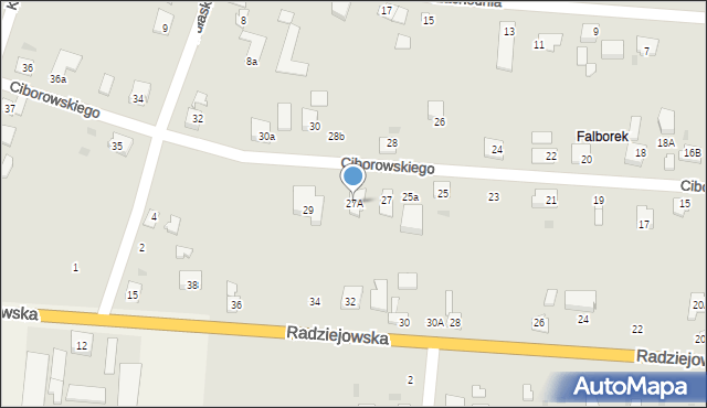 Brześć Kujawski, Ciborowskiego, 27A, mapa Brześć Kujawski