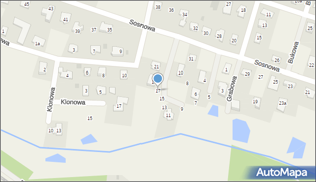 Brzozówka, Cisowa, 17, mapa Brzozówka