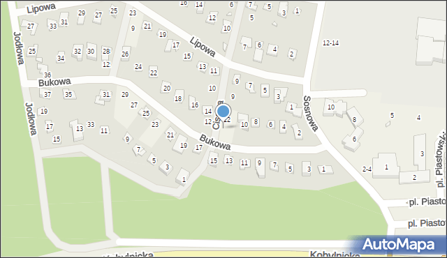 Bugaj, Cisowa, 11, mapa Bugaj