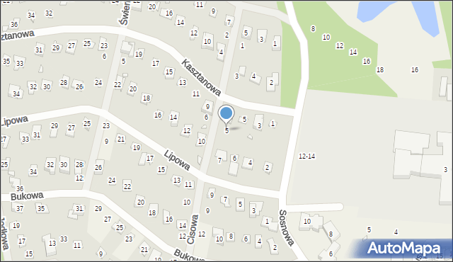 Bugaj, Cisowa, 5, mapa Bugaj