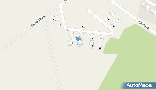 Buk, Cicha Oaza, 13, mapa Buk