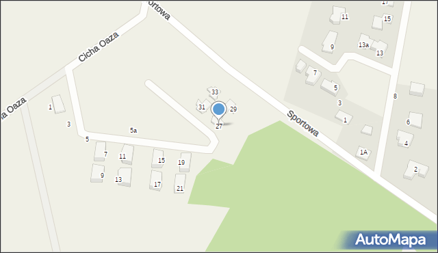 Buk, Cicha Oaza, 27, mapa Buk