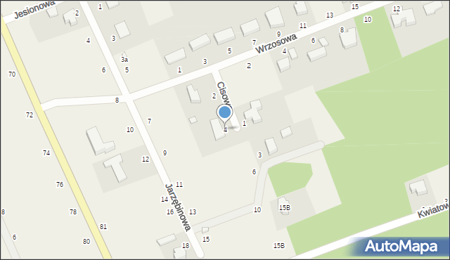 Bukowiec, Cisowa, 4, mapa Bukowiec