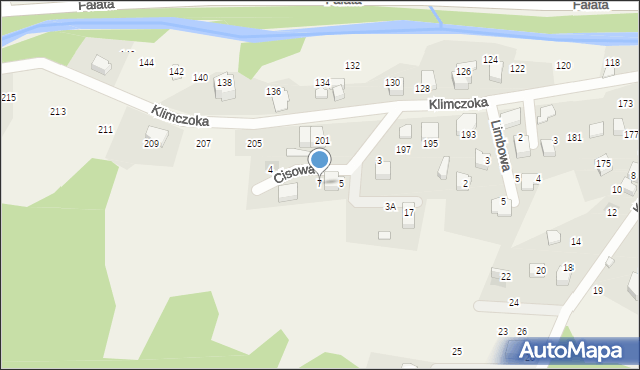 Bystra, Cisowa, 7, mapa Bystra