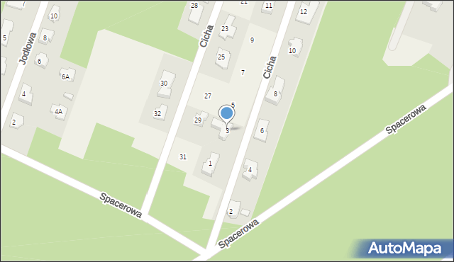 Cekanowo, Cicha, 3, mapa Cekanowo