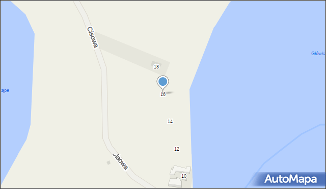 Cekcyn, Cisowa, 16, mapa Cekcyn