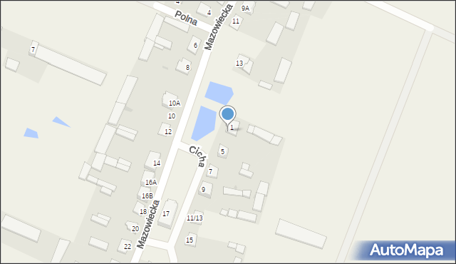 Chamsk, Cicha, 1/3, mapa Chamsk