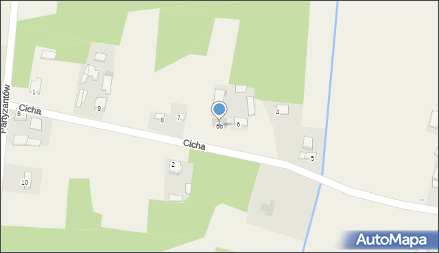 Chlewice, Cicha, 6b, mapa Chlewice