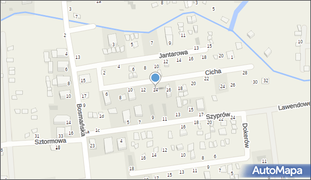 Chłopy, Cicha, 14, mapa Chłopy