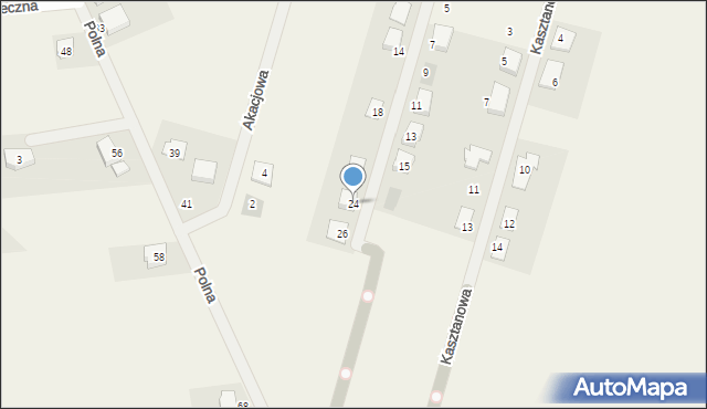 Chomęcice, Cisowa, 24, mapa Chomęcice
