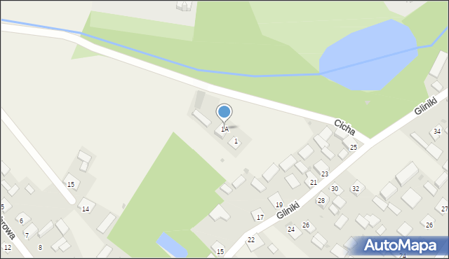 Chroberz, Cicha, 1A, mapa Chroberz