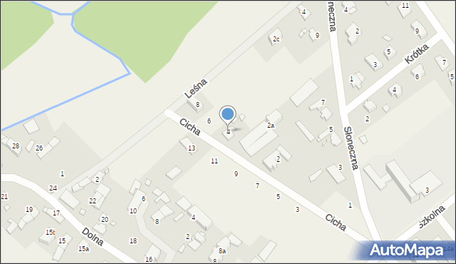 Chróścina, Cicha, 4, mapa Chróścina