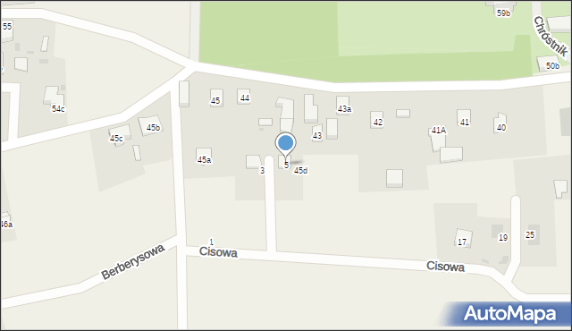 Chróstnik, Cisowa, 5, mapa Chróstnik