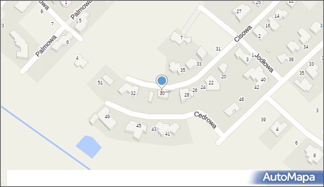 Chyby, Cisowa, 30, mapa Chyby