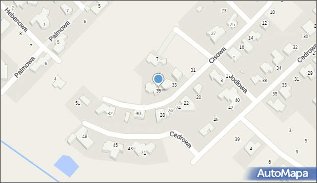 Chyby, Cisowa, 35, mapa Chyby