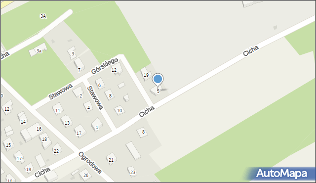 Chylice, Cicha, 7, mapa Chylice