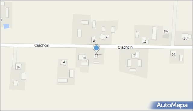 Ciachcin, Ciachcin, 22, mapa Ciachcin