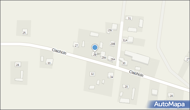 Ciachcin, Ciachcin, 29, mapa Ciachcin