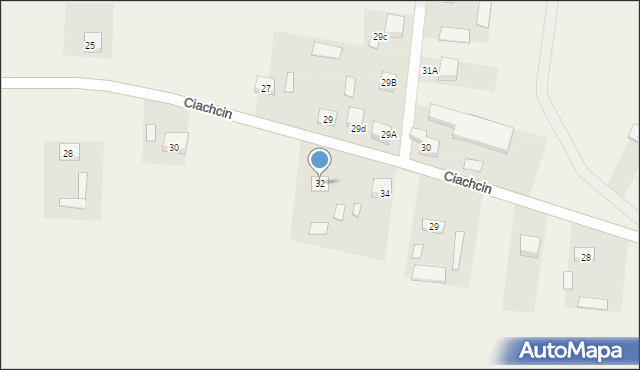 Ciachcin, Ciachcin, 32, mapa Ciachcin