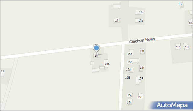 Ciachcin Nowy, Ciachcin Nowy, 16, mapa Ciachcin Nowy