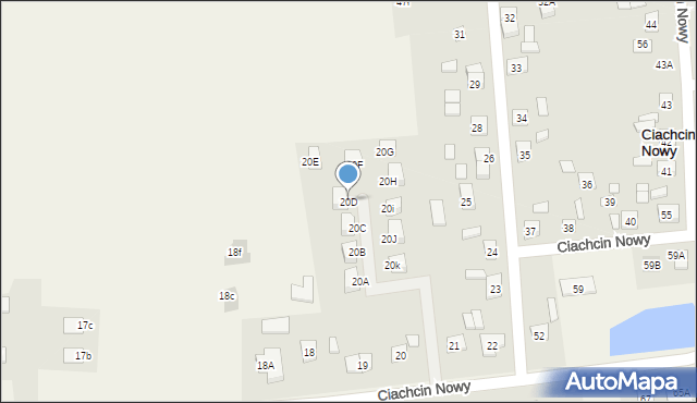 Ciachcin Nowy, Ciachcin Nowy, 20D, mapa Ciachcin Nowy