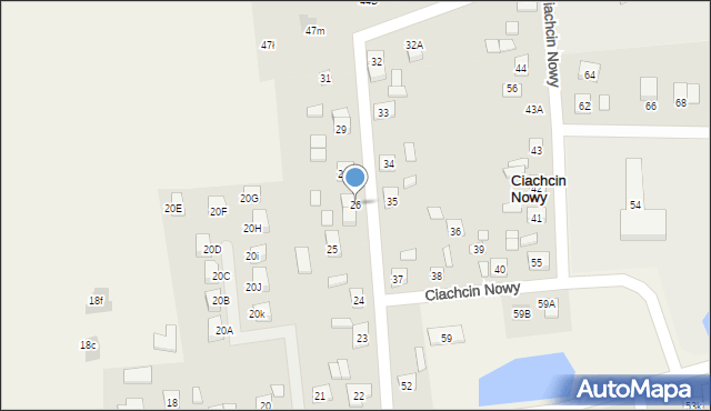 Ciachcin Nowy, Ciachcin Nowy, 26, mapa Ciachcin Nowy