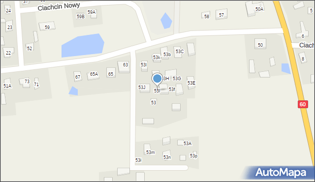 Ciachcin Nowy, Ciachcin Nowy, 53I, mapa Ciachcin Nowy