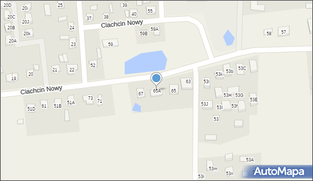 Ciachcin Nowy, Ciachcin Nowy, 65A, mapa Ciachcin Nowy