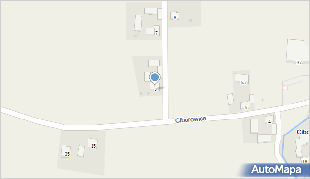Ciborowice, Ciborowice, 6, mapa Ciborowice