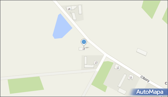 Cibory, Cibory, 14, mapa Cibory