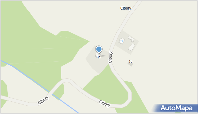 Cibory, Cibory, 3a, mapa Cibory