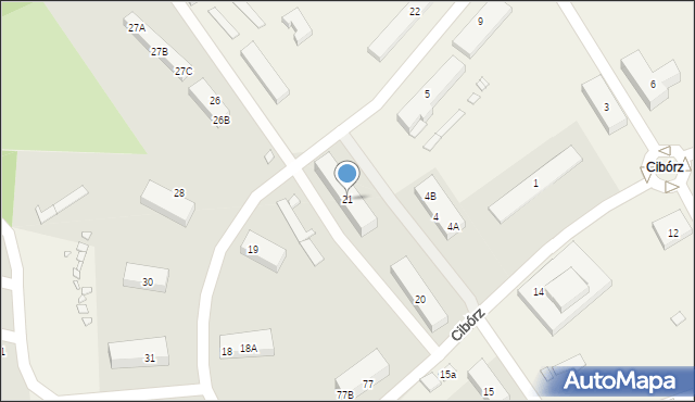Cibórz, Cibórz, 21, mapa Cibórz