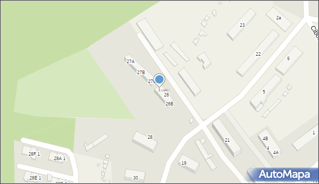 Cibórz, Cibórz, 26A, mapa Cibórz