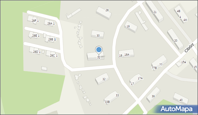 Cibórz, Cibórz, 31, mapa Cibórz