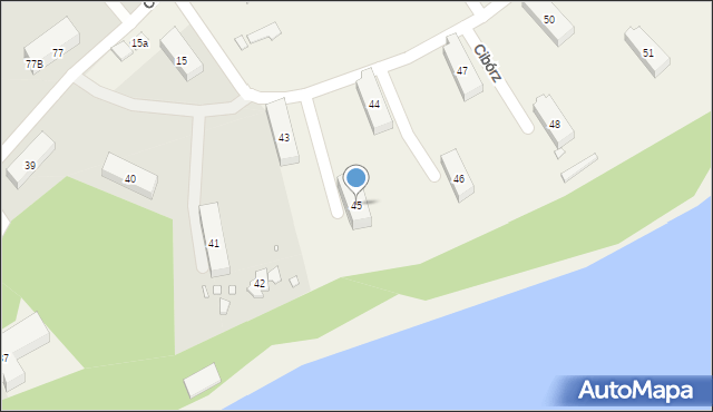 Cibórz, Cibórz, 45, mapa Cibórz