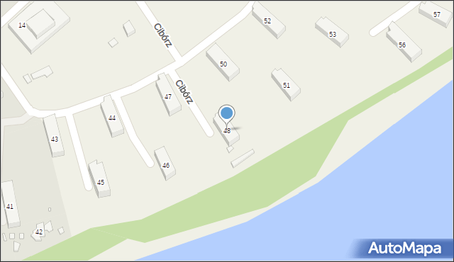 Cibórz, Cibórz, 48, mapa Cibórz