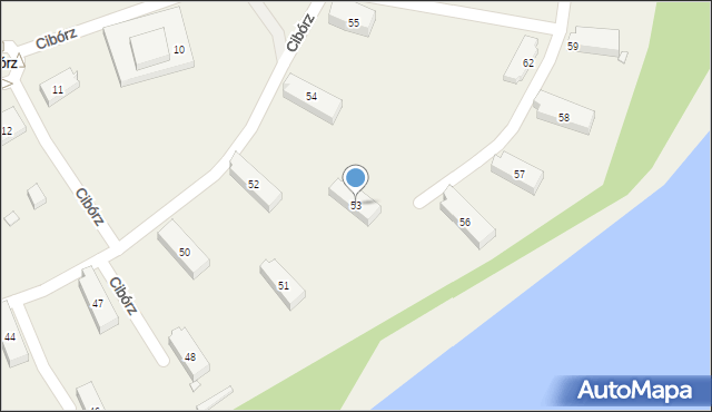 Cibórz, Cibórz, 53, mapa Cibórz