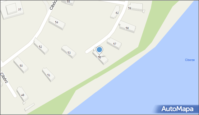 Cibórz, Cibórz, 56, mapa Cibórz