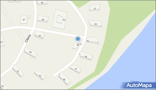 Cibórz, Cibórz, 62, mapa Cibórz