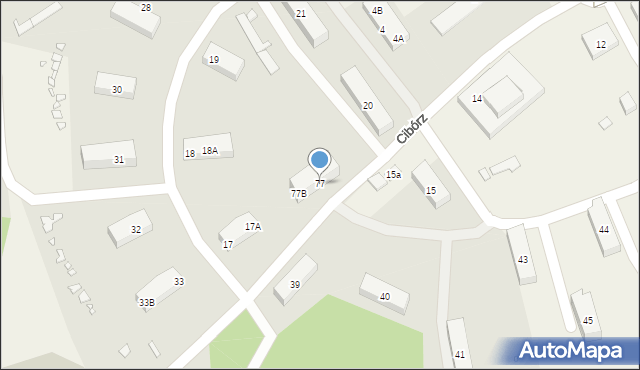 Cibórz, Cibórz, 77, mapa Cibórz