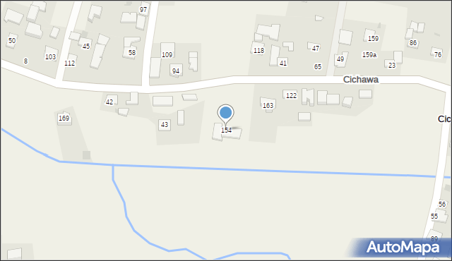 Cichawa, Cichawa, 154, mapa Cichawa
