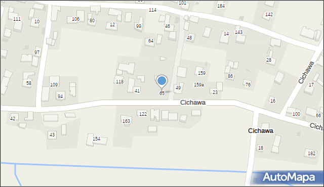 Cichawa, Cichawa, 65, mapa Cichawa
