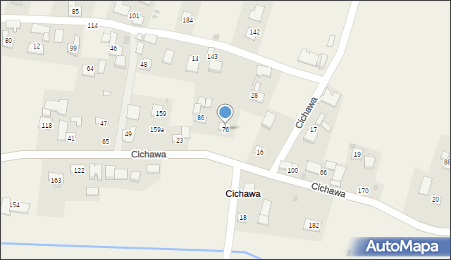 Cichawa, Cichawa, 76, mapa Cichawa