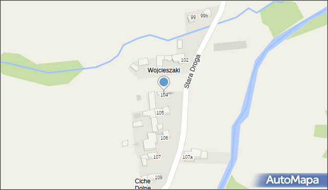 Ciche, Ciche, 104, mapa Ciche
