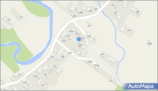 Ciche, Ciche, 203, mapa Ciche