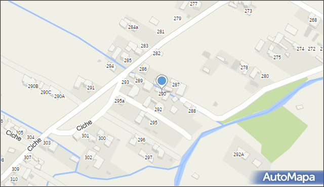Ciche, Ciche, 290, mapa Ciche