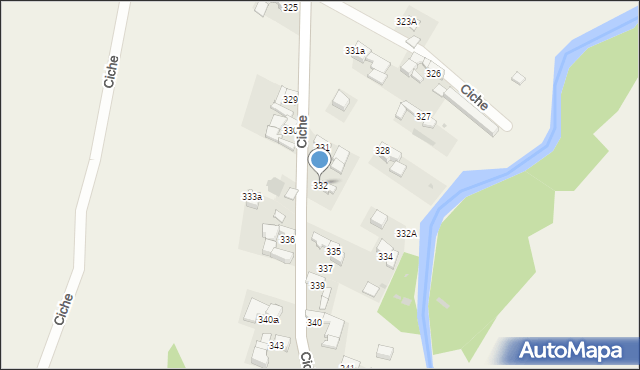Ciche, Ciche, 332, mapa Ciche