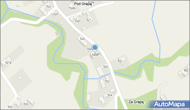 Ciche, Ciche, 520A, mapa Ciche