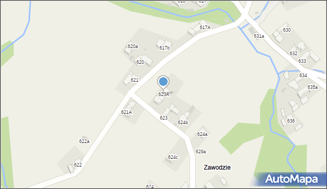 Ciche, Ciche, 623b, mapa Ciche